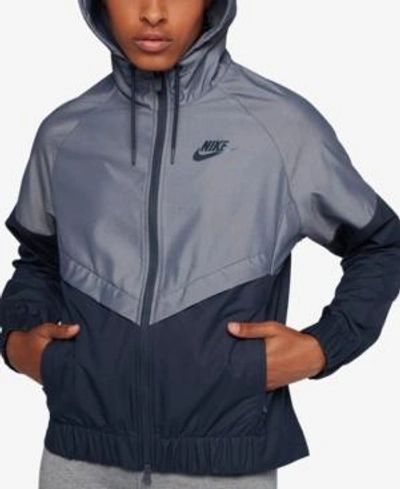 Shop Nike Sportswear Windrunner Jacket In Obsidian