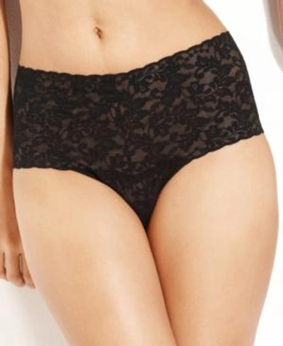 Shop Hanky Panky Retro Women's Thong, 9k1926 In Black