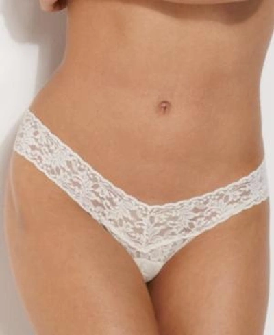 Shop Hanky Panky Women's Signature Lace Low Rise Thong In Ivory