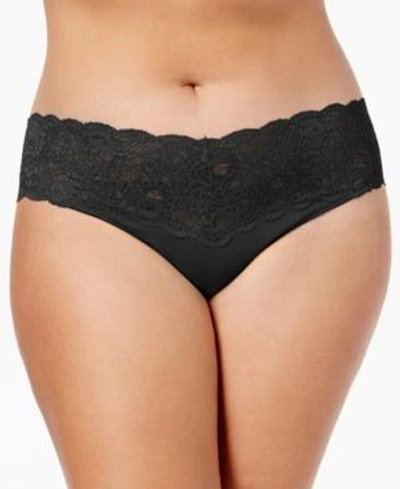 Shop Gucci Plus Size Never Say Never Cutie Low Rise Thong Underwear Never0341p, Online Only In Black