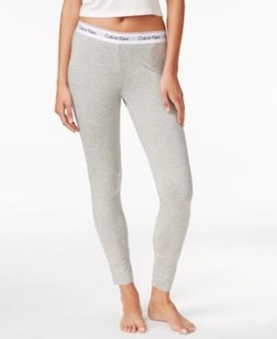 Shop Calvin Klein Modern Logo Pants D1632 In Grey Heather