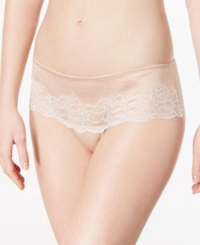 Shop Wacoal Lace Affair Scalloped Tanga 845256 In Rose Dust/angel Wing