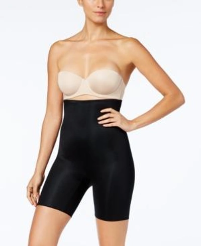 Shop Spanx Women's Power Conceal-her High-waisted Mid-thigh Short 10132r In Very Black