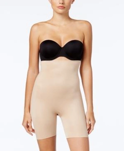 Shop Spanx Women's Power Conceal-her High-waisted Mid-thigh Short 10132r In Natural