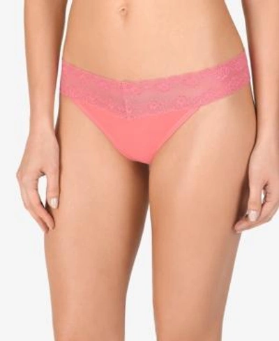 Shop Natori Bliss Perfection Lace-waist Vikini 756092 In Rose Glow
