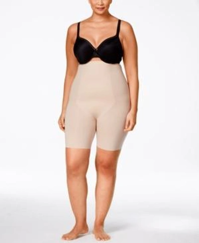 Shop Spanx Women's Thinstincts Plus Size Thinstincts High-waisted Mid-thigh Short 10006p In Soft Nude- Nude 01