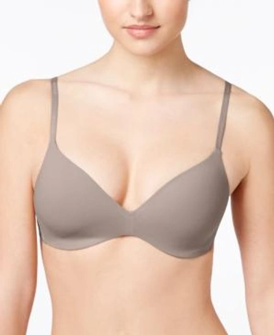 Shop Calvin Klein Perfectly Fit Wirefree Tshirt Convertible Bra F2781 In French Roast