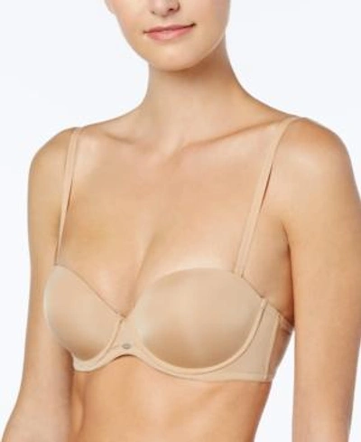 Shop Gucci Naked Glamour Strapless Push Up Bra F3493 In Buff- Nude 01