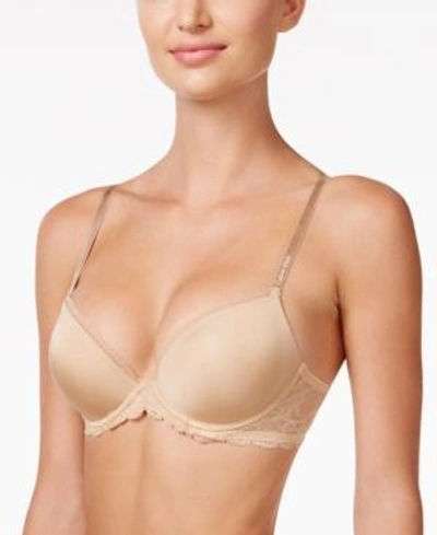 Shop Calvin Klein Seductive Comfort Lace Demi Bra Qf1444 In Bare- Nude 01
