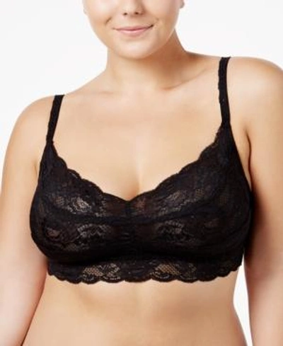 Shop Gucci Plus Size Never Say Never Lace Sweetie Bralette Never1301p, Online Only In Black