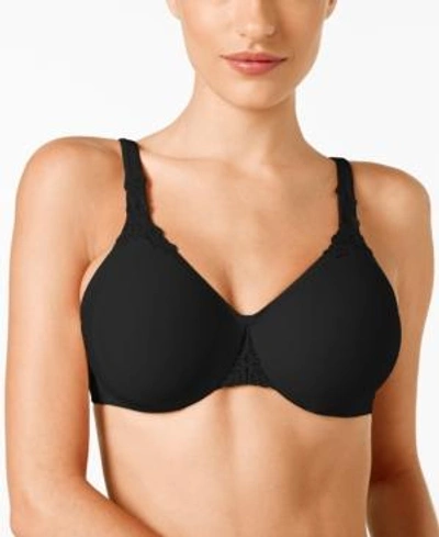 Shop Wacoal Bodysuede Ultra Full-figure Bra 85814 In Black