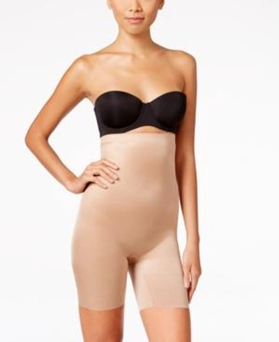 Shop Spanx Women's Skinny Britches High-waisted Mid-thigh Short 10080r In Naked 2.0- Nude 01