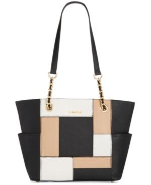 calvin klein hayden saffiano leather tote