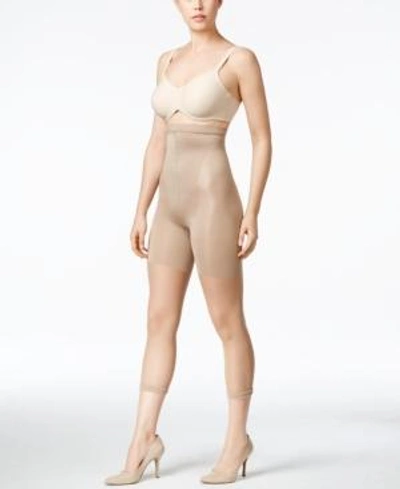 Shop Spanx Women's Super High Power Tummy Control Footless Capri, Also Available In Extended Sizes In Nude