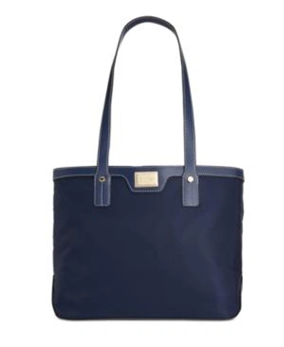 Shop Calvin Klein Teodora Tote In Navy