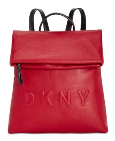 Shop Dkny Tilly Medium Logo Backpack, Created For Macy's In Scarlet