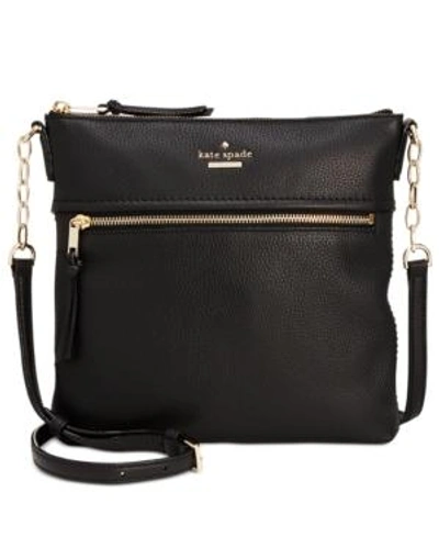 Shop Kate Spade New York Jackson Street Melisse Small Pebble Leather Crossbody In Black