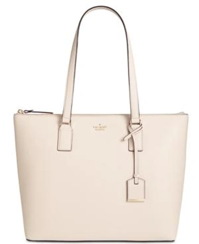 Shop Kate Spade New York Cameron Street Lucie Saffiano Leather Tote In Tusk