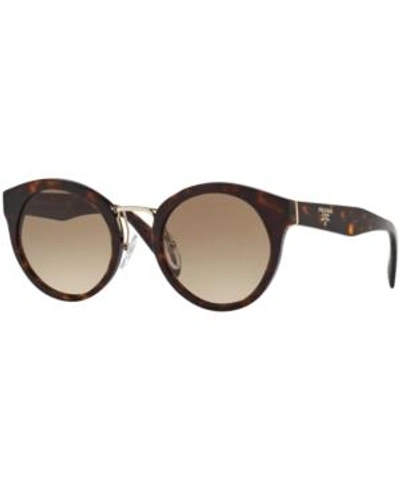 Shop Prada Sunglasses, Pr 50ts In Tortoise/brown Gradient