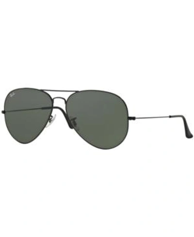Shop Ray Ban Ray-ban Sunglasses, Rb3026 Aviator Large In Black/grey