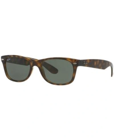 Shop Ray Ban Ray-ban Sunglasses, Rb2132 New Wayfarer Color Mix In Tortoise/green