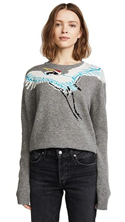 Shop Kenzo Comfort Crew Neck Sweater In Dove