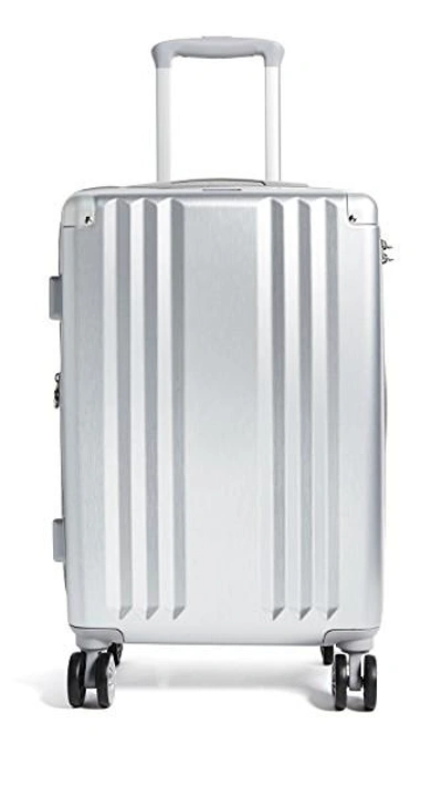 Shop Calpak Ambeur Carry On Suitcase In Silver