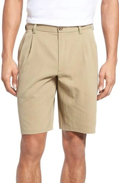 Shop Tommy Bahama St. Thomas Pleated Shorts In Mockingbird