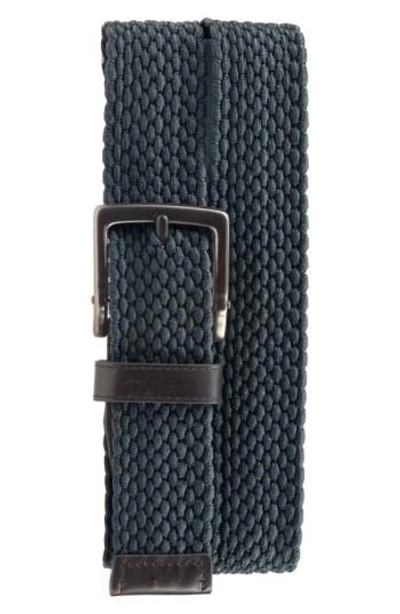 Shop Nike Stretch Woven Belt In Armory Navy