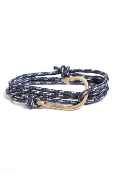 Shop Miansai Hook Rope Wrap Bracelet In Dusk