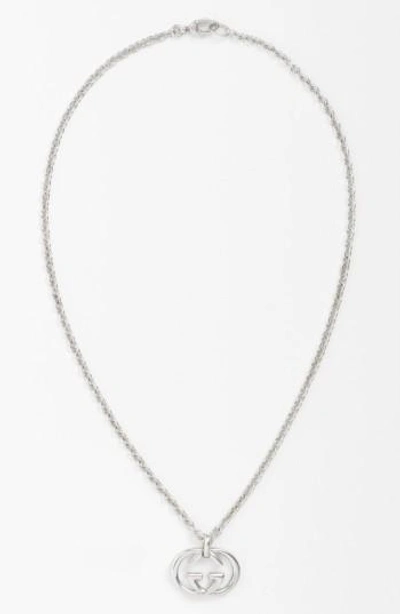 Shop Gucci 'silver Britt' Necklace