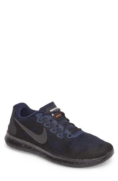 Nike Free Rn 2017 Shield Water-repellent Training Shoe In  Black/black/obsidian | ModeSens