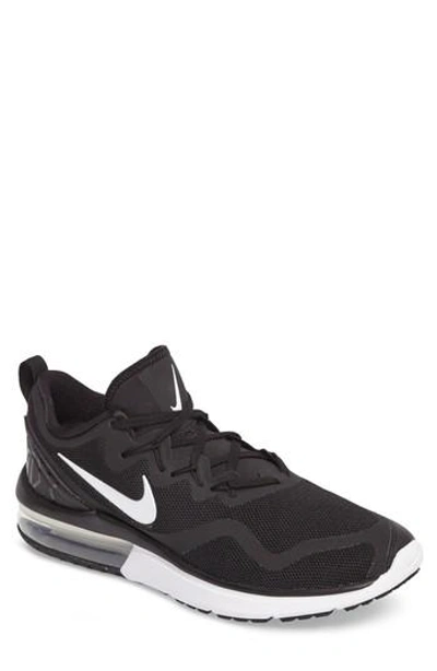 Shop Nike Air Max Fury Running Shoe In Black/ White-black