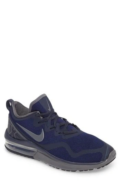 Shop Nike Air Max Fury Running Shoe In Obsidian/ Dark Grey/ Blue