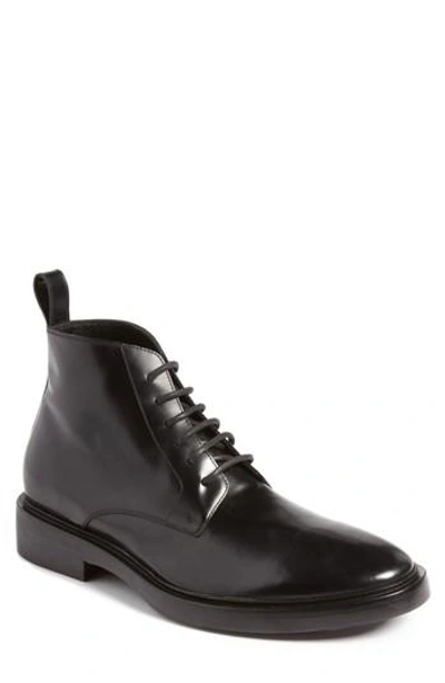 Shop Balenciaga Plain Toe Boot In Noir Leather
