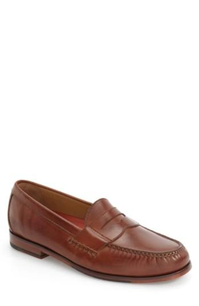 Shop Cole Haan 'pinch Grand' Penny Loafer In Papaya Leather