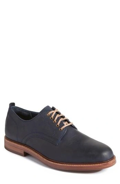 Shop Cole Haan Tyler Grand Plain-toe Derby In Marine Blue