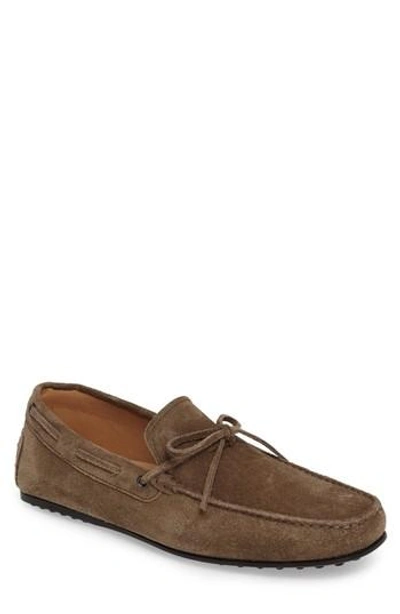 Shop Tod's Gommino Driving Shoe In Tan Suede