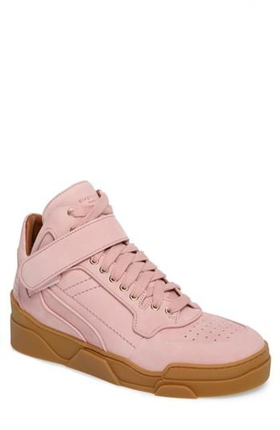 Shop Givenchy High Top Strap Sneaker In Pale Pink