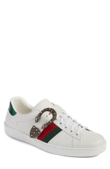 gucci ace sneaker with dionysus buckle