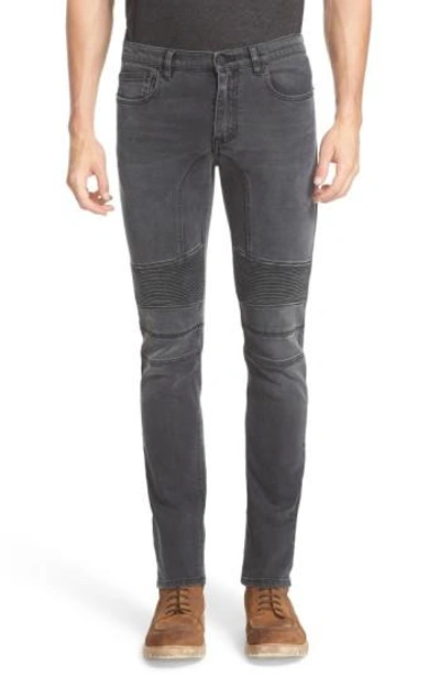 voksenalderen rapport arbejde Belstaff 17cm Eastham Slim Biker Denim Jeans, Charcoal In Dark Grey |  ModeSens