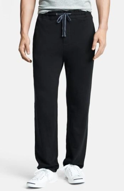 Shop James Perse 'classic' Sweatpants In Black