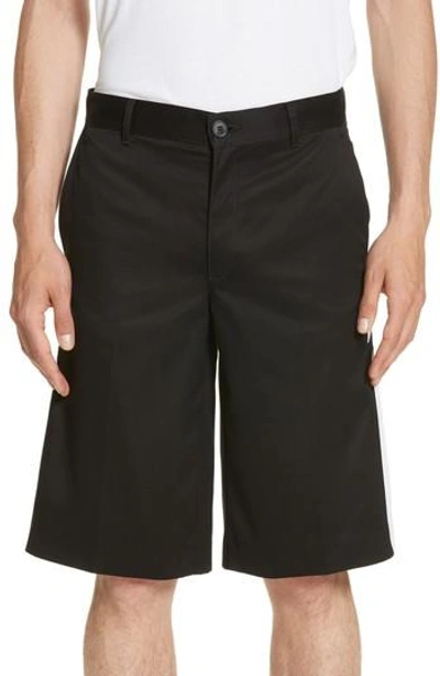 Shop Givenchy Cotton Bermuda Shorts In Black