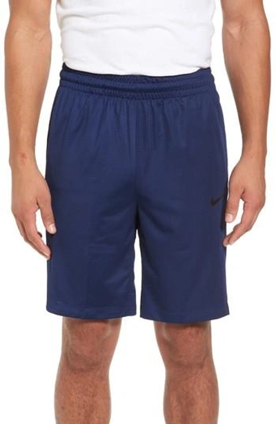 Shop Nike Basketball Shorts In Binary Blue/ Black
