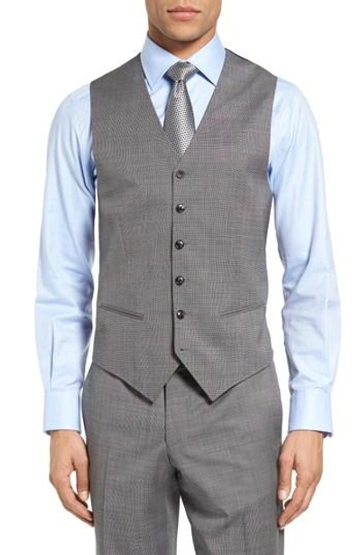 Shop Ted Baker Jones Trim Fit Wool Vest In Light Grey