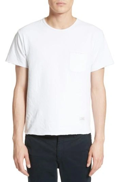 Shop Rag & Bone Raw Edge T-shirt In White