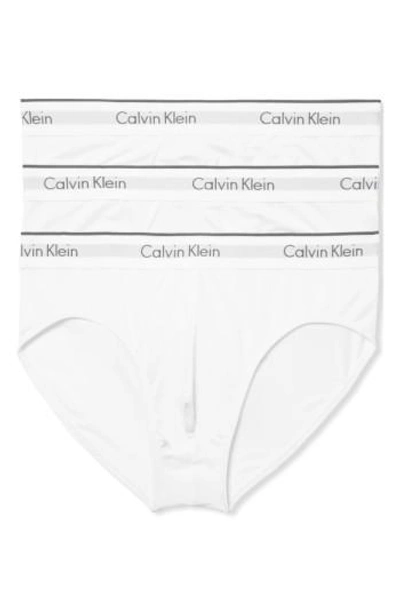 Shop Calvin Klein 3-pack Stretch Briefs In White