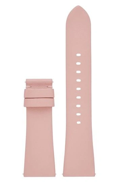 Shop Michael Kors Bradshaw Interchangeable Leather Strap In Pink