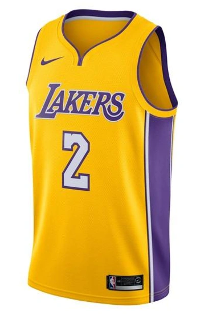 Shop Nike Nba Jersey In Amarillo/ White