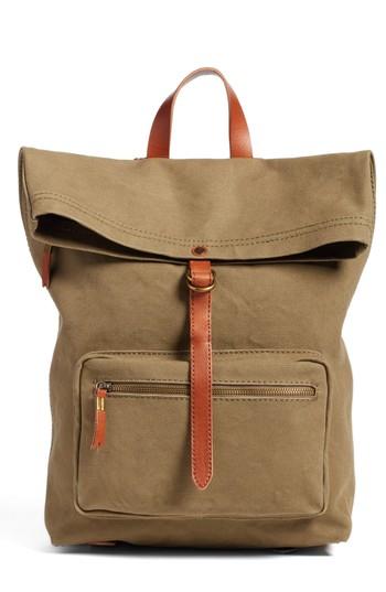 madewell canvas foldover backpack